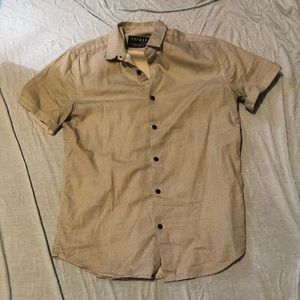 Topman (Topshop) Dotted Short Sleeve Button Down